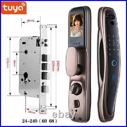 Smart Door Lock Tuya WiFi 3D Face Recognition Doorbell Peephole Screen HD Camera