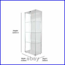 Stahldas Vue White Commercial Quality Double Door Glass Display/Trophy Cabinet