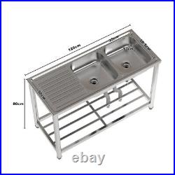 Stainless Steel Commercial Kitchen Catering Sinks Sliding Door Cabinet Cupboards