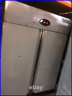 Stainless steel double door Commercial -18/-24 freezer Tefcold