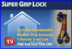 Super Grip Door Lock Deadbolt Security Strap. Portable Travel Lock Strap (19)