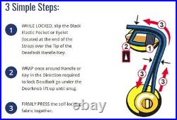 Super Grip Door Lock Deadbolt Security Strap. Portable Travel Lock Strap (19)