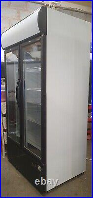 Tefcold New Commercial Double Doors Drinks Display Cooler 4 Months Old