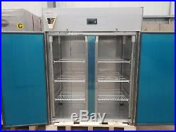 Tefcold RK1420P Double Door Chiller Stainless 2/1 Gastronorm Fridge Commercial