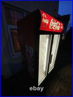 True Commercial Fridge Double Door Cooler Coca Cola