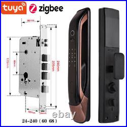 Tuya Zigbee Electronic Smart Door Lock Biometric Fingerprint Card Password Key