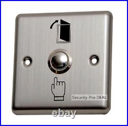 UK New Door Access Control System+Inset Door Magnetic Lock+3PCS Wireless Remotes