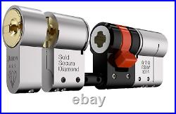 Ultion 3 Star PLUS High Security Door Lock Cylinder 35/45 80mm Box of 10
