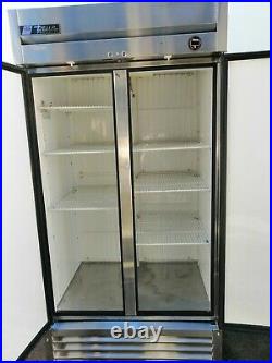 Upright double door freezer commercial stainless steal True