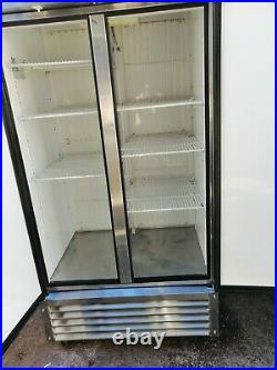 Upright double door freezer commercial stainless steal True