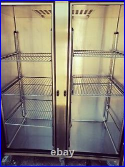 Upright double door fridge/chiller +1/+4 commercial very good FOSTER PSG1350H