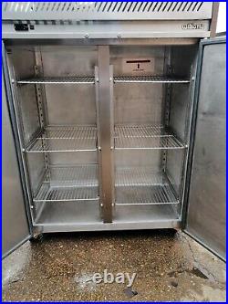 Upright double door fridge/chiller -2/+2 commercial very good WILLIAMS # JS 170A