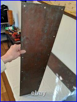 Vtg 1/16 Copper Door Kick Plate Solid 100% Heavy Copper 8 x 35 5 lbs 12 oz