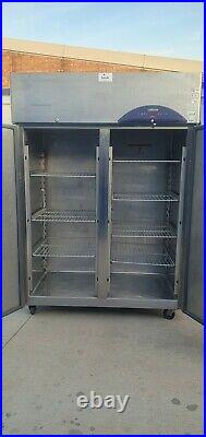 William Commercial Double Doors Catering Fridge Stainless Fully Working