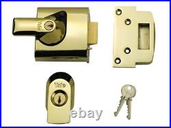 Yale Locks YALPBS1BLX BS1 Nightlatch British Standard Lock 60mm Backset Brasslux